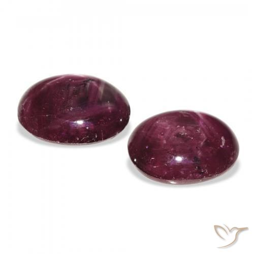 Shop natural 7.40ct Rose-magenta Rubis étoilé gems, ovale, from Madagascar at GemSelect. In stock, global shipping!