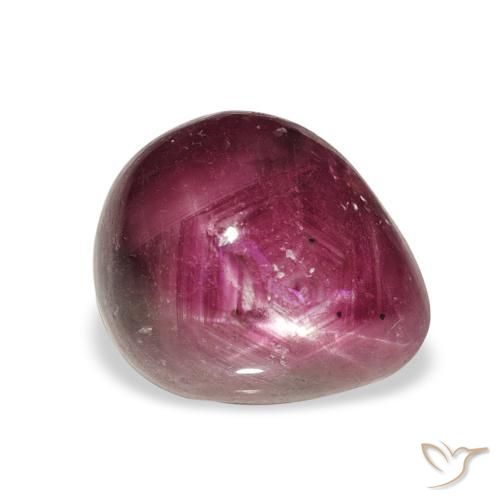 Rubis étoilé Pourpre moyen naturelle En forme de poire, 6.52 ct, Opaque