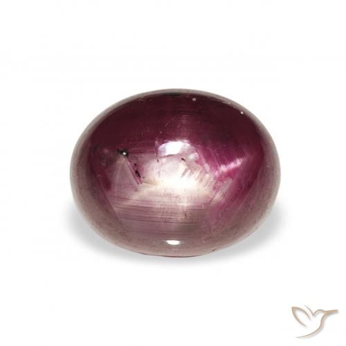 3.21ct Naturel Pourpre moyen Rubis étoilé, ovale, Opaque
