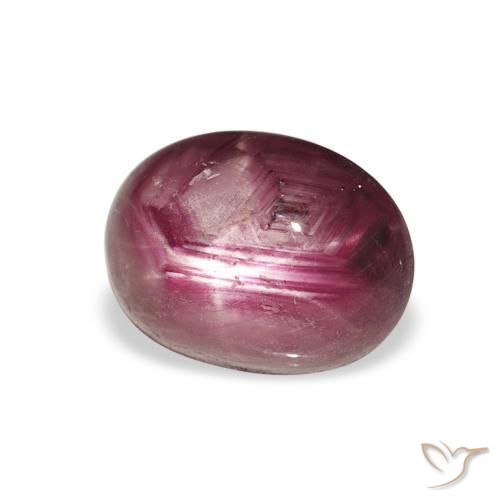 Rubis étoilé Medium Dark-Purple naturelle ovale, 4.34 ct, Opaque