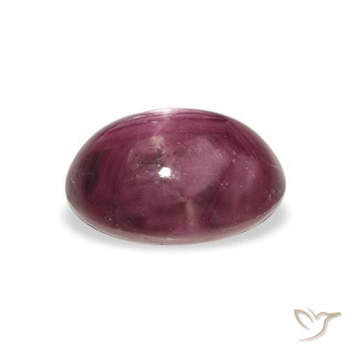 Rubis étoilé Medium Dark-Purple naturelle ovale, 4.34 ct, Opaque