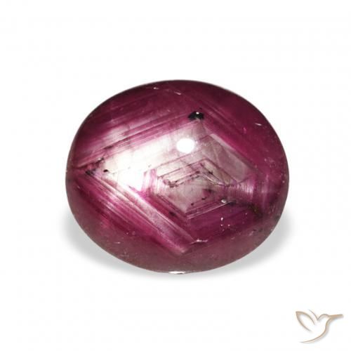 Rubis étoilé Medium Dark-Purple naturelle ovale, 3.82 ct, Opaque
