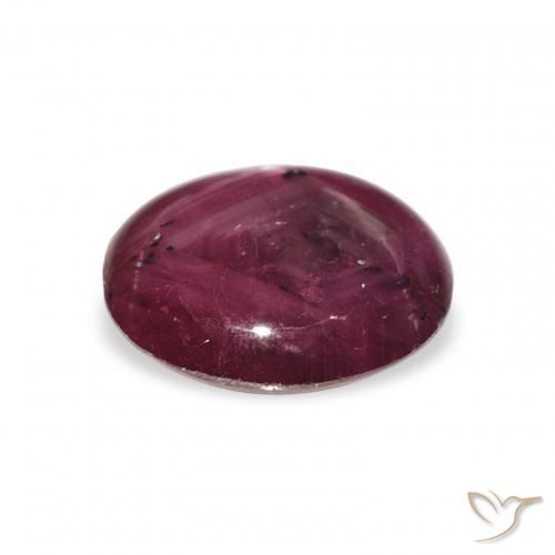 Rubis étoilé Medium Dark-Purple naturelle ovale, 3.82 ct, Opaque