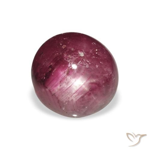 4.27ct Naturel Medium Dark-Purple Rubis étoilé, Tour, Opaque