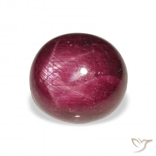Rubis étoilé Violet Rosâtre naturelle ovale, 11.86 ct, Opaque