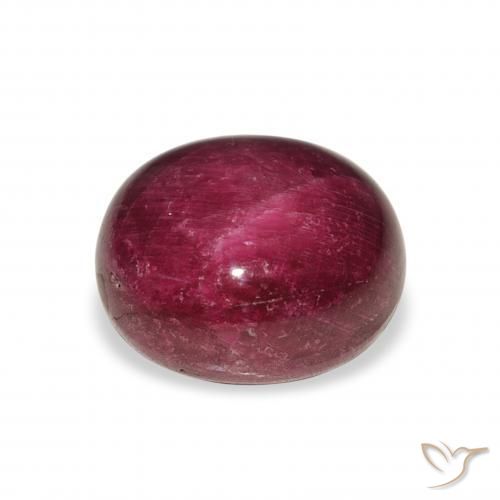 Rubis étoilé Violet Rosâtre naturelle ovale, 11.86 ct, Opaque