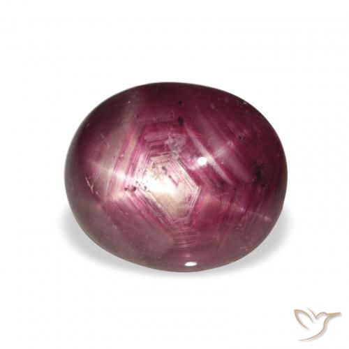 Rubis étoilé Medium Dark-Purple naturelle ovale, 5.69 ct, Opaque
