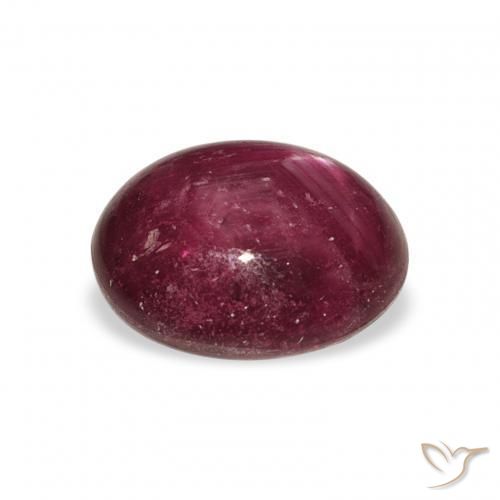 Rubis étoilé Medium Dark Reddish-Purple naturelle ovale, 6.70 ct, Opaque