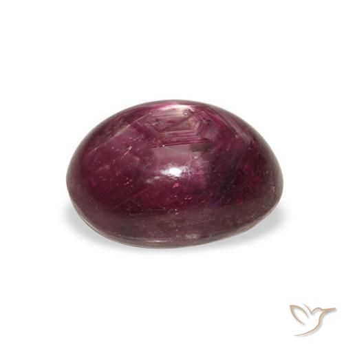 Rubis étoilé Violet Rosâtre naturelle ovale, 6.23 ct, Opaque