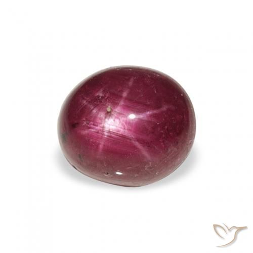 Rubis étoilé Magenta profond naturelle ovale, 3.22 ct, Opaque