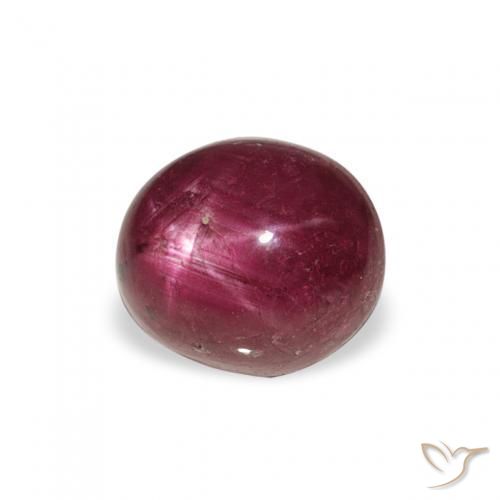 Rubis étoilé Magenta profond naturelle ovale, 3.22 ct, Opaque
