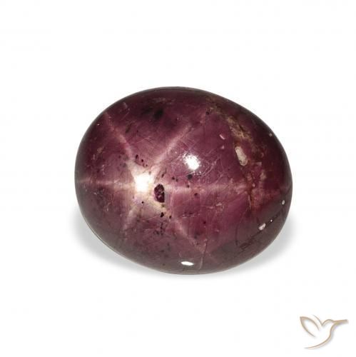 Rubis étoilé Violet rougeâtre naturelle ovale, 9.90 ct, Opaque