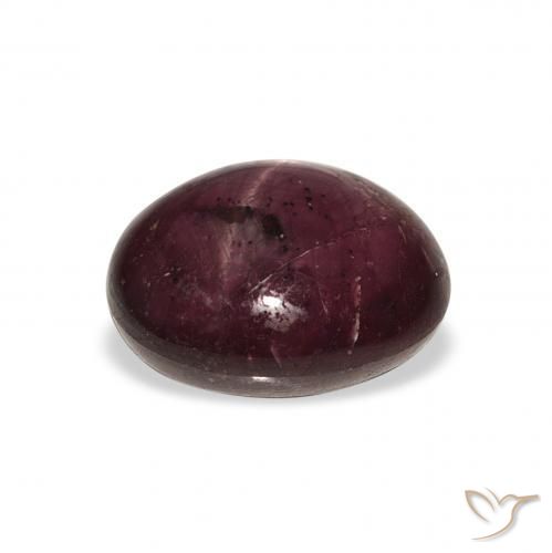 Rubis étoilé Violet rougeâtre naturelle ovale, 9.90 ct, Opaque