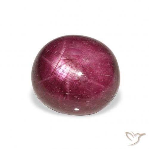 Rubis étoilé Medium Dark-Purple naturelle ovale, 9.87 ct, Opaque