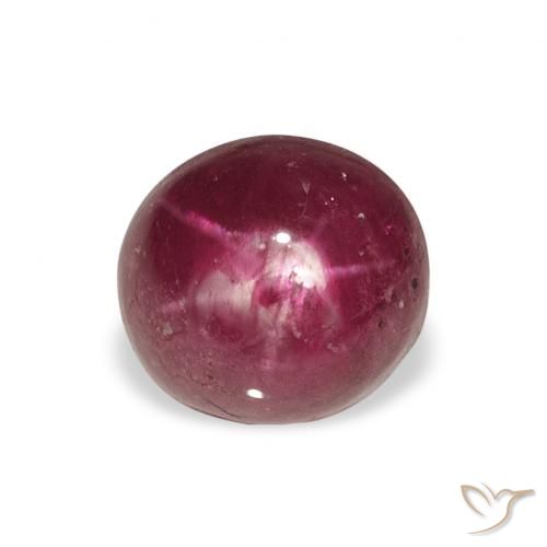 4.52ct Naturel Magenta profond Rubis étoilé, ovale, Opaque