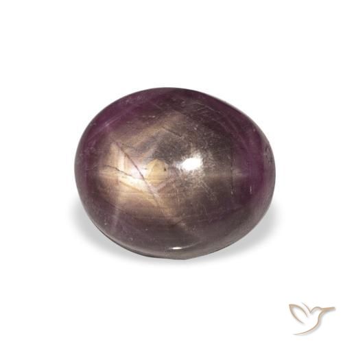 Rubis étoilé Medium Dark-Purple naturelle ovale, 6.28 ct, Opaque