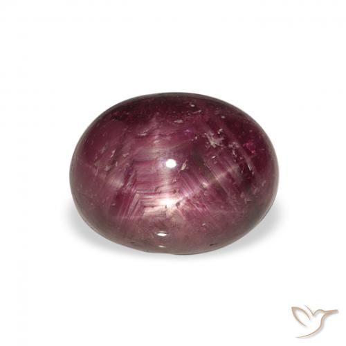 4.75ct Naturel Pourpre prune Rubis étoilé, ovale, Opaque