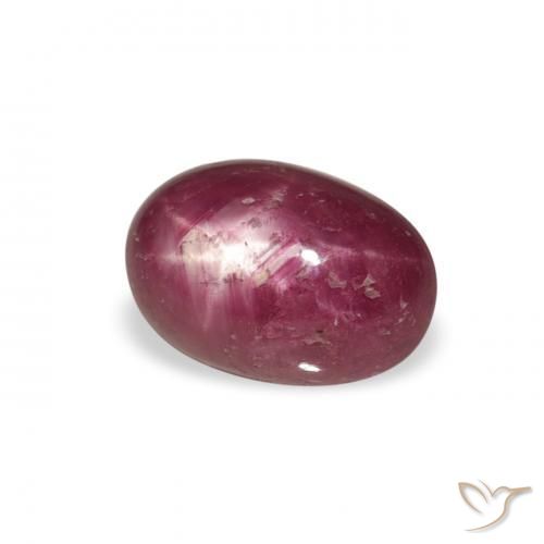 Rubis étoilé Medium Light-Purple naturelle ovale, 2.87 ct, Opaque
