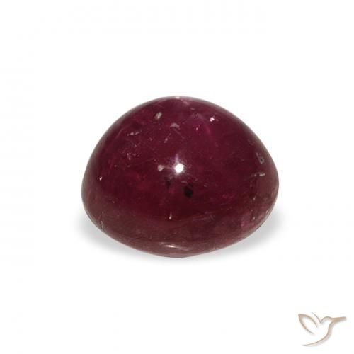 Rubis étoilé Violet rougeâtre naturelle ovale, 4.02 ct, Opaque