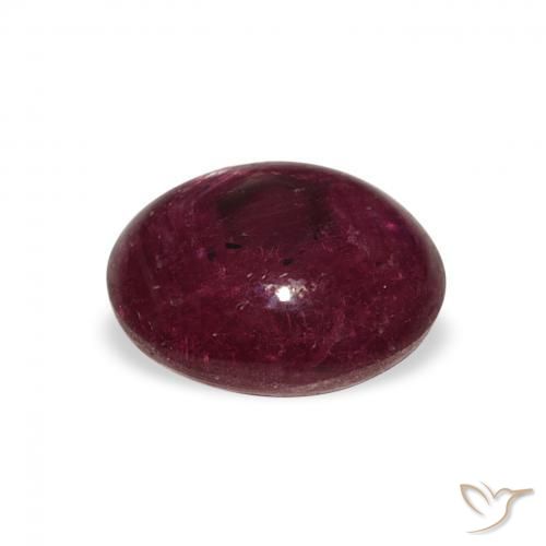Rubis étoilé Rouge foncé naturelle ovale, 3.62 ct, Opaque