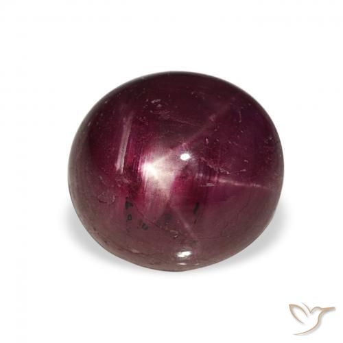 Rubis étoilé Rouge foncé naturelle ovale, 5.04 ct, Opaque