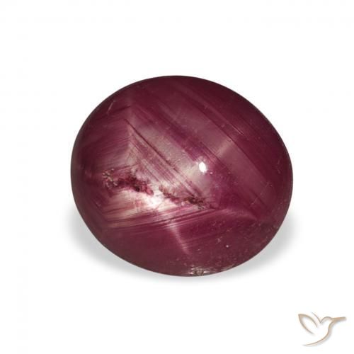 Rubis étoilé Vin rouge naturelle ovale, 3.25 ct, Opaque