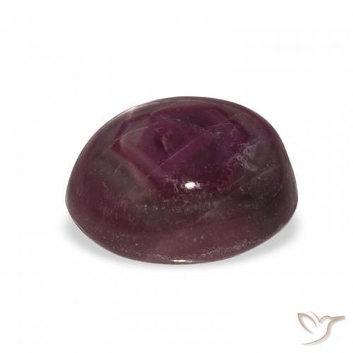 Rubis étoilé Rouge foncé naturelle ovale, 6.42 ct, Opaque