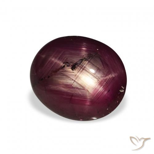 4.49ct Naturel Vin rouge Rubis étoilé, ovale, Opaque