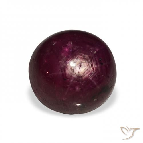 6.02ct Naturel Rouge foncé Rubis étoilé, Tour, Opaque