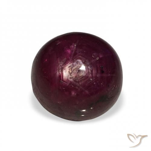 Rubis étoilé Rouge foncé naturelle Tour, 6.02 ct, Opaque