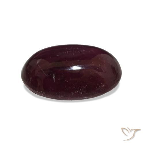 Rubis étoilé Rouge framboises naturelle Coupe ovale, 4.46 ct, Opaque