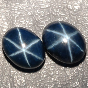 Achetez naturel ct bleue saphir étoilé gems, coupe ovale, en provenance thaïlande chez gemselect. en stock, livraison internationale!