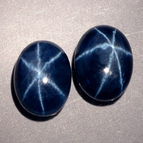 Achetez naturel ct bleue saphir étoilé gems, coupe ovale, en provenance thaïlande chez gemselect. en stock, livraison internationale!