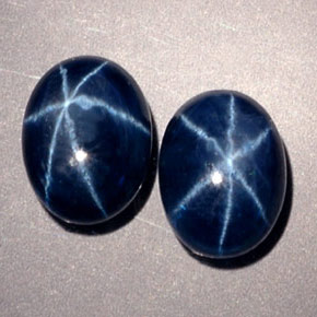 Achetez naturel ct bleue saphir étoilé gems, coupe ovale, en provenance thaïlande chez gemselect. en stock, livraison internationale!
