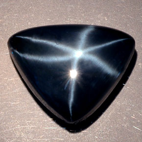 Saphir étoilé bleue naturelle transparent, 13,29 ct, transparent / translucide