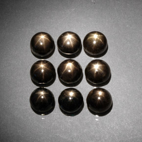 Achetez naturel ct Noire Saphir Étoilé gems, Coupe roude, En provenance Thaïlande chez GemSelect. En stock, livraison internationale!