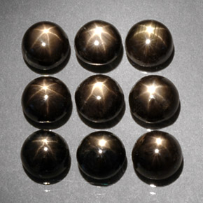 Achetez naturel ct Noire Saphir Étoilé gems, Coupe roude, En provenance Thaïlande chez GemSelect. En stock, livraison internationale!