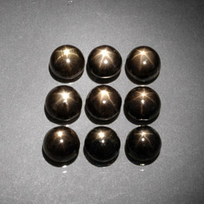 Achetez naturel ct Noire Saphir Étoilé gems, Coupe roude, En provenance Thaïlande chez GemSelect. En stock, livraison internationale!