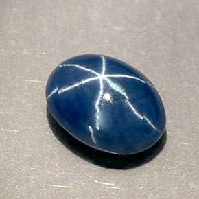 Saphir étoilé bleue naturelle transparent, 1,01 ct, transparent / translucide