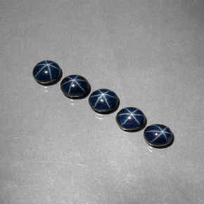 Achetez naturel ct Bleu foncé Saphir Étoilé gems, Coupe ovale, En provenance Thaïlande chez GemSelect. En stock, livraison internationale!