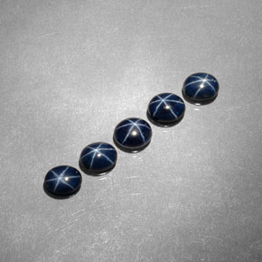 Achetez naturel ct Bleu foncé Saphir Étoilé gems, Coupe ovale, En provenance Thaïlande chez GemSelect. En stock, livraison internationale!