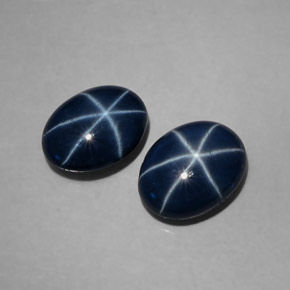 Achetez naturel ct bleue saphir étoilé gems, coupe ovale, en provenance thaïlande chez gemselect. en stock, livraison internationale!