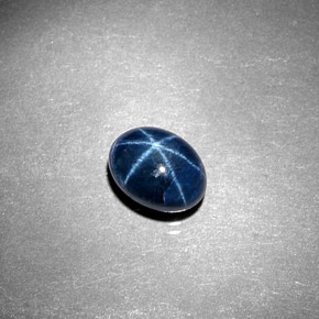 Saphir Étoilé Bleu naturelle Coupe ovale, 2.02 ct, Opaque