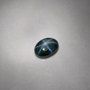 Saphir Étoilé Bleu naturelle Coupe ovale, 2.59 ct, Opaque