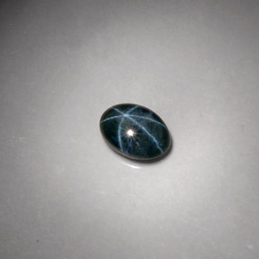 Saphir Étoilé Bleu naturelle Coupe ovale, 2.59 ct, Opaque