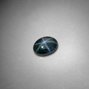 Saphir Étoilé Bleu naturelle Coupe ovale, 2.59 ct, Opaque
