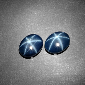 Achetez naturel ct bleue saphir étoilé gems, coupe ovale, en provenance thaïlande chez gemselect. en stock, livraison internationale!