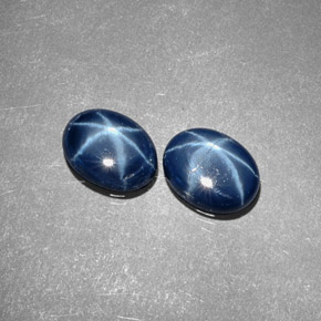 Achetez naturel ct bleue saphir étoilé gems, coupe ovale, en provenance thaïlande chez gemselect. en stock, livraison internationale!