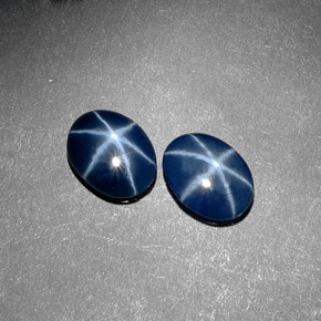 Achetez naturel ct bleue saphir étoilé gems, coupe ovale, en provenance thaïlande chez gemselect. en stock, livraison internationale!