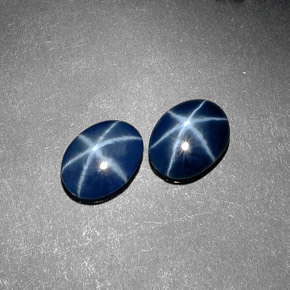 Achetez naturel ct bleue saphir étoilé gems, coupe ovale, en provenance thaïlande chez gemselect. en stock, livraison internationale!